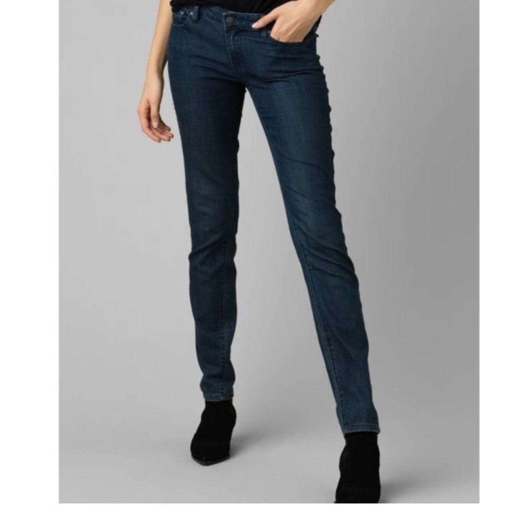 PrAna Kayla Jeans Tall 00 Indigo Dark Wash Stretch Denim 36 Inseam NWT